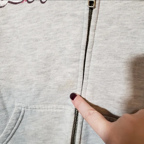 PINK Victoria's Secret A Lister Road Trip 86 Live Full Zip Up Hoodie VS Grey - Picture 5 of 8